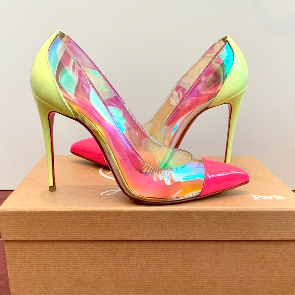 ❌SOLD❌ Christian Louboutin Debout 100 PVC pump